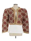Anna Cate Blazer Jacket In Brown