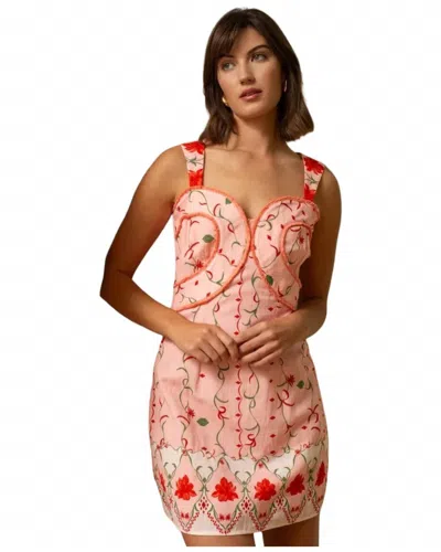Anna Cate Callie Dress In Pink Petal In Multi