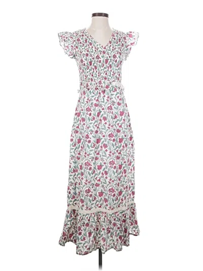 Pre-owned Anna Cate Casual Dress In White