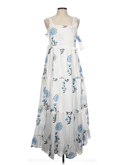 Pre-owned Anna Cate Casual Dress In White