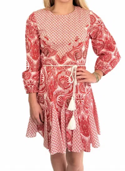 Anna Cate Diandra Dress In Gameday Red In Multi
