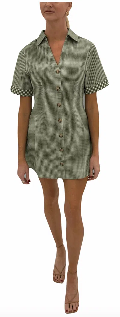 Anna Cate Drew Mini Dress In Green