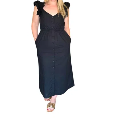 Anna Cate Eleanor Midi Dress In Black