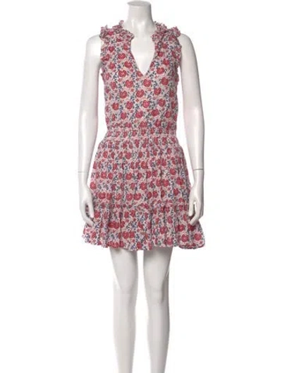 Pre-owned Anna Cate Floral Print Mini Dress In Multi