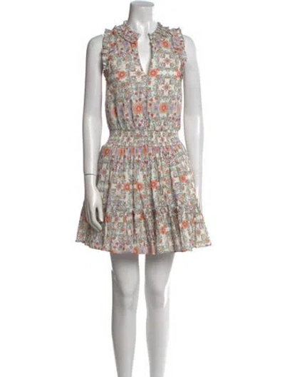 Pre-owned Anna Cate Floral Print Mini Dress In Multi