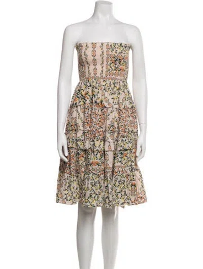 Pre-owned Anna Cate Floral Print Mini Dress In Multicolor