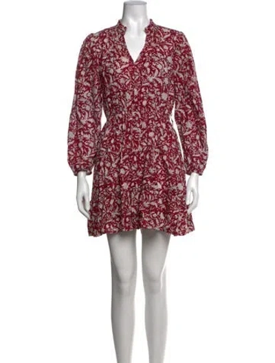 Pre-owned Anna Cate Floral Print Mini Dress In Pink