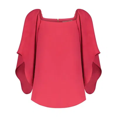 ANNA CATE FRANCES 3/4 SLEEVE TOP IN BEETROOT