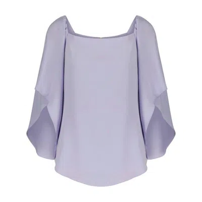 Anna Cate Frances 3/4 Sleeve Top In Lilac In Purple