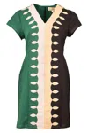 Anna Cate Holland Dress In Colorblock In Multi
