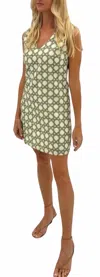 Anna Cate Kaylor Mini Dress In Trellis In Multi