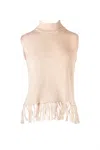Anna Cate Laurant Top Knit In Ivory In Multi
