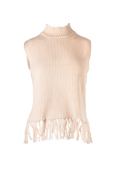 Anna Cate Laurant Top Knit In Ivory In Multi