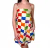 Anna Cate Leah Dress In Multi Check In Multi