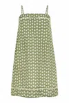 Anna Cate Leah Dress In Trellis In Green