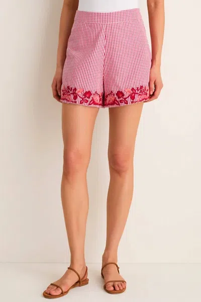 Anna Cate Lizzie High-rise Short In Picnic Plaid In Multi