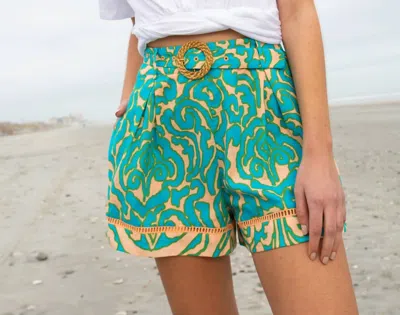 Anna Cate Lizzie Short In Multi In Green