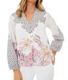 Anna Cate Lucille Blouse In Stargaze In Multi