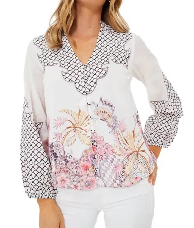 Anna Cate Lucille Blouse In Stargaze In Multi