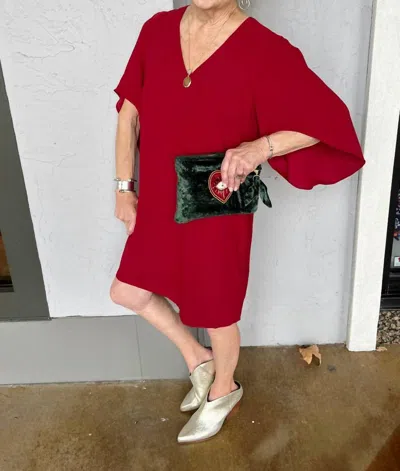 Anna Cate Meredith Dress In Biking Red