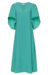 Anna Cate Meredith Midi Dress In Aqua Sea In Blue