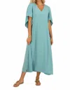Anna Cate Meredith Midi Dress In Aqua Sea In Multi