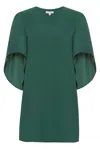 Anna Cate Meredith Short Sleeve Dress In Emerald In Gold