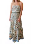 Anna Cate Mia Midi Dress In Parakeet In Multi