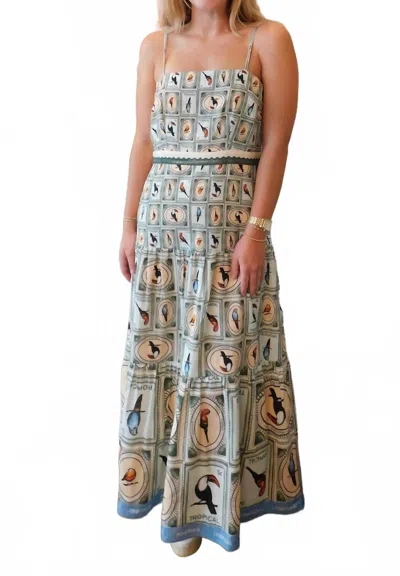 Anna Cate Mia Midi Dress In Parakeet In Multi