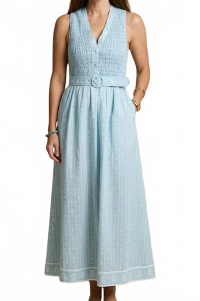 Anna Cate Millie Midi Dress In Blue Dandy In Multi