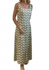 Anna Cate Minnie Midi Dress In Trellis In Multi