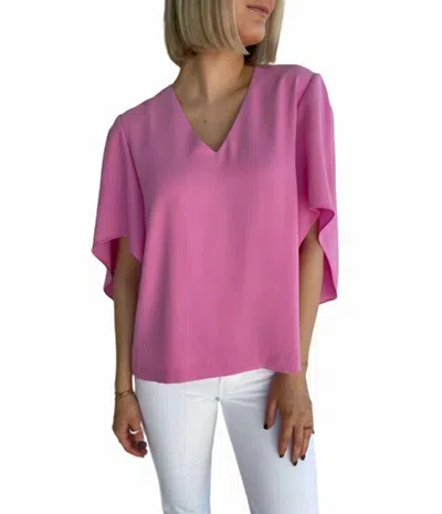 Anna Cate Nina Top In Fuschia Pink In Brown