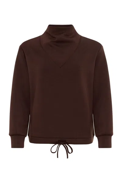 Anna Cate Parker Sweater In Chocolate In Brown