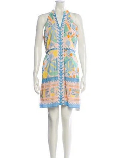 Pre-owned Anna Cate Printed Mini Dress In Multi