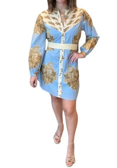 Anna Cate Rowe Dress In Powder Blue