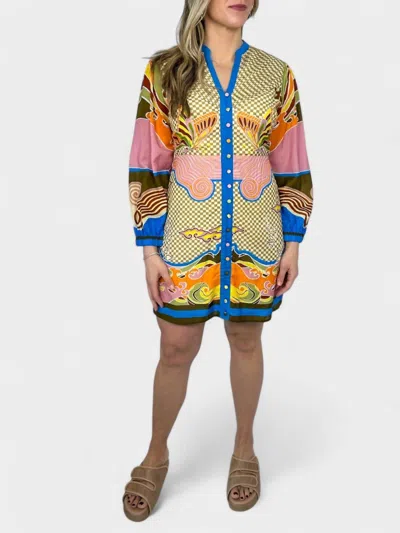 Anna Cate Skylar Dress In Tropical Wave