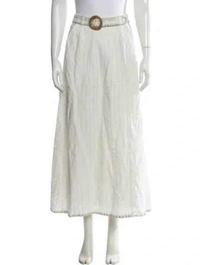 Pre-owned Anna Cate Striped Long Skirt W/ Tags In Neutrals