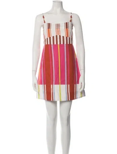Pre-owned Anna Cate Striped Mini Dress In Multicolor