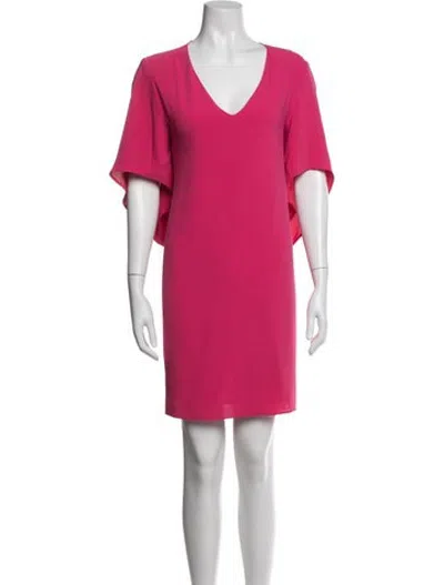 Pre-owned Anna Cate V-neck Knee-length Dress W/ Tags In Pink