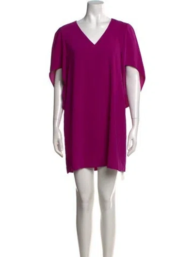 Pre-owned Anna Cate V-neck Mini Dress In Pink