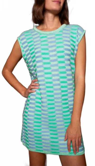 Anna Cate Wells Mini Dress In Seafoam In Green