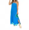 Anna Cate Wess Midi Dress In Cobalt In Blue