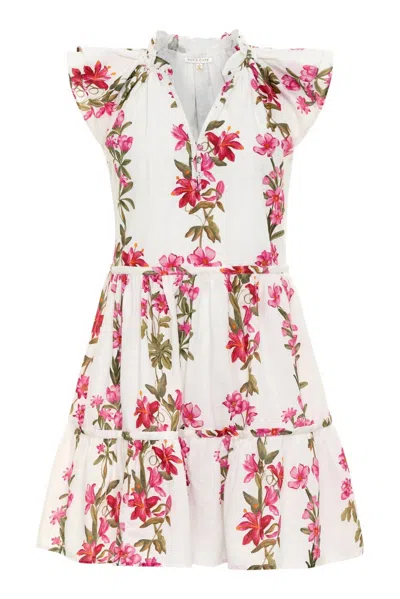 Anna Cate Women's Aimee V-neck Dress In Pink Floral In Multi