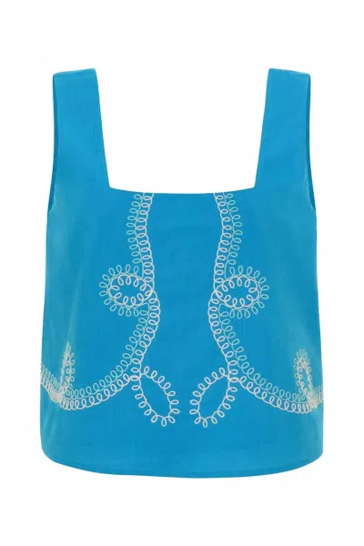 Anna Cate Women's Blake Top In Blue Swirl