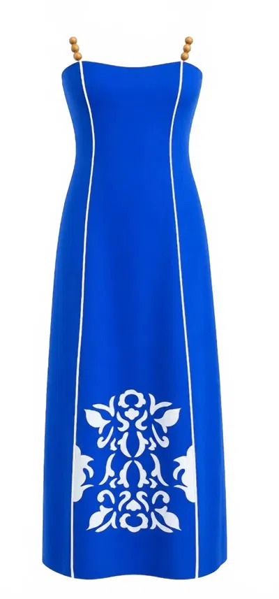 Anna Cate Women's Graham Midi Dress In Celeste In Blue