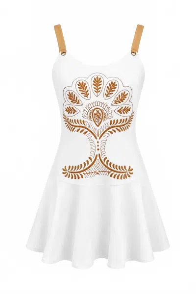 Anna Cate Women's June Dress In Ivory Stitch In White