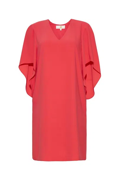 Anna Cate Women's Meredith Short Sleeve Dress In Tea Berry In Red