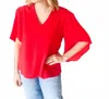 Anna Cate Women's Nina Blouse In Fiery Red In Red