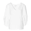 ANNA CATE WOMEN'S NINA SHORT SLEEVE TOP IN WHISPER WHITE