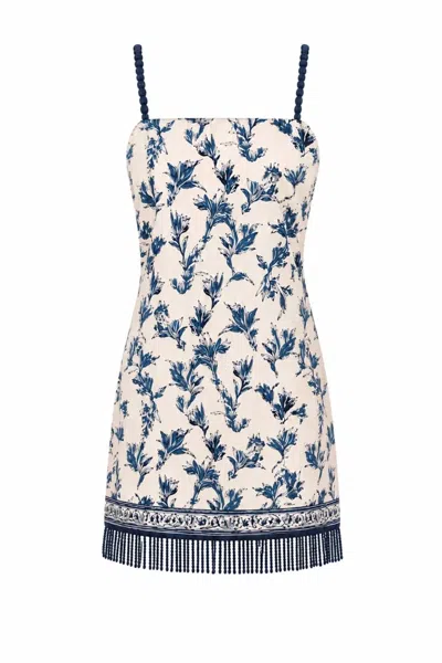 Anna Cate Women's Parker Dress In Ditsy Blue Mix In White